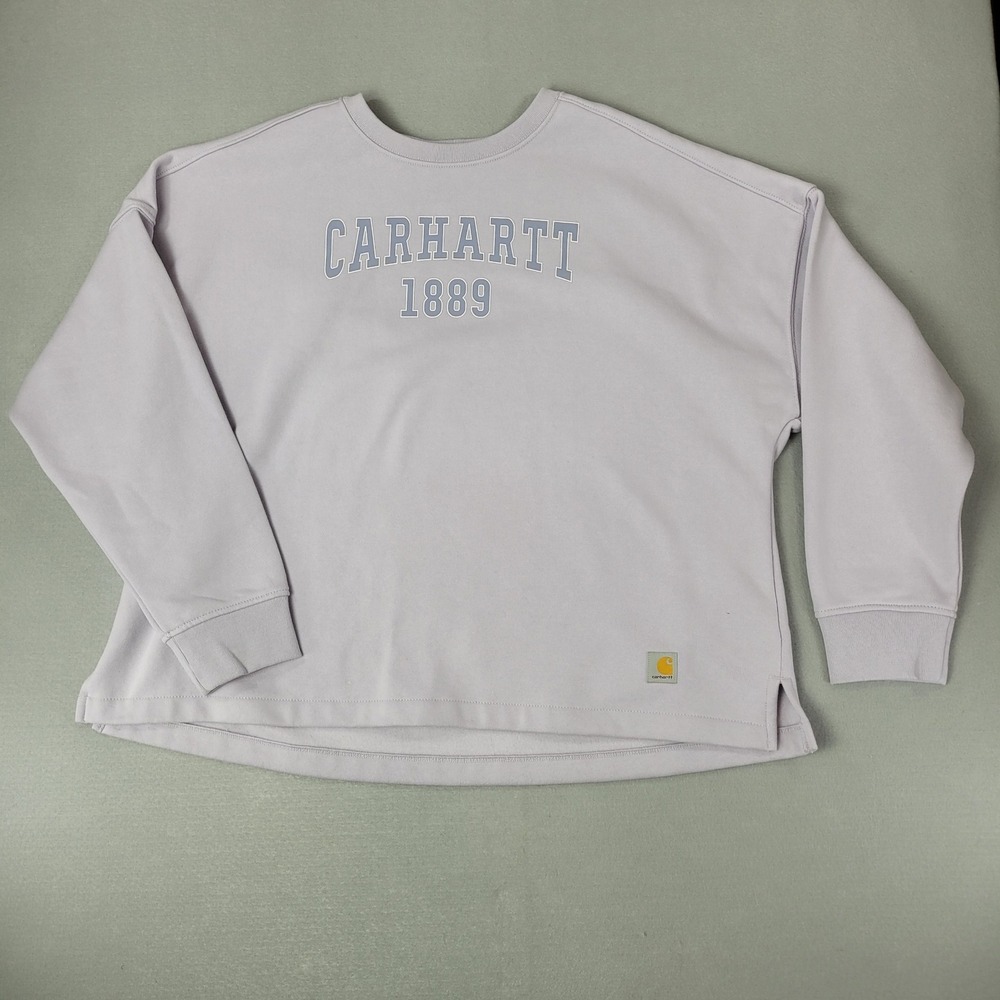Carhartt Sweatshirt Loose Fit Midweight Graphic Lavender Womens XL NWT